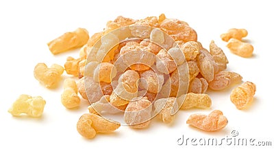 Pure Organic Frankincense Resin isolated on white Stock Photo