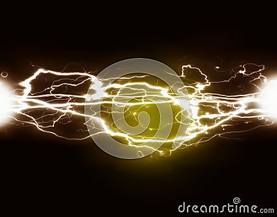 Pure Power and Electricity Stock Photo