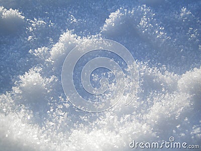 Pure white snow Stock Photo