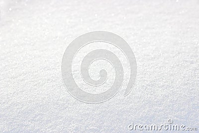 Pure white snow cover Stock Photo