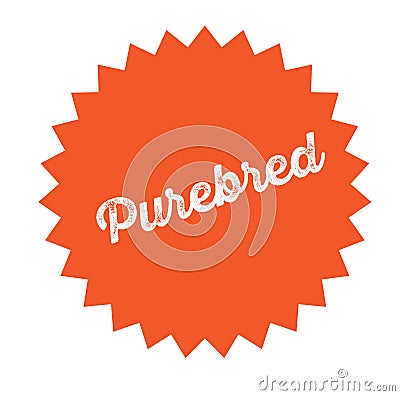 Purebred stamp on white Vector Illustration