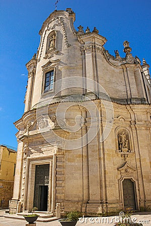 Purgatory church. Matera. Basilicata. Apulia. Italy Stock Photo