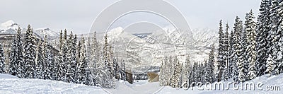 Purgatory Resort Snowy Panorama Stock Photo