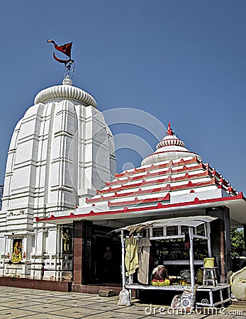 White dome of famous temple in Puri, Odhisha,India Editorial Stock Photo