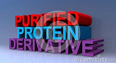 Purified protein derivative Stock Photo