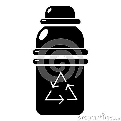Purified water container icon, simple style Vector Illustration