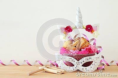Purim celebration concept & x28;jewish carnival holiday& x29;. Stock Photo