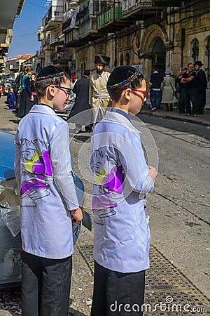 Purim 2016 in Jerusalem Editorial Stock Photo