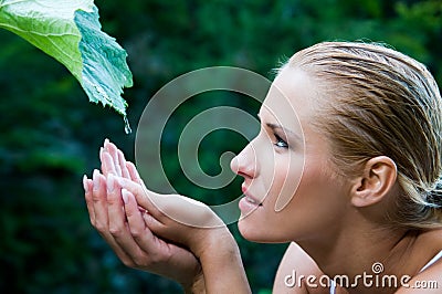 Purity and nature harmony Stock Photo