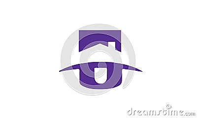 Purple abstrac logo vector Vector Illustration