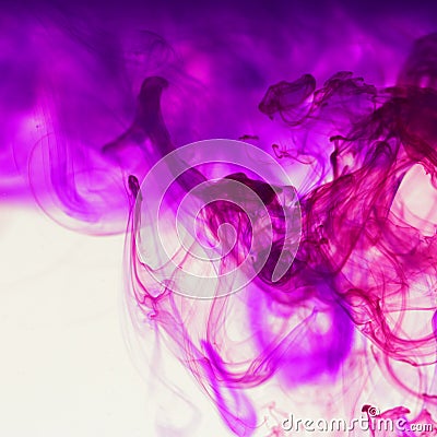 Purple abstract hand drawn watercolor background. Watercolor com Stock Photo