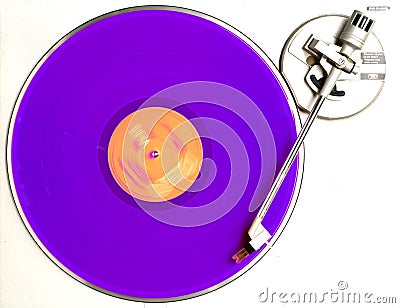 The purple album Stock Photo