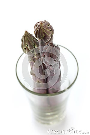 Purple asparagus Stock Photo