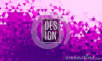 purple background with color ranges in triangle shape Vector Illustration