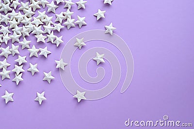 Purple background with stars Stock Photo