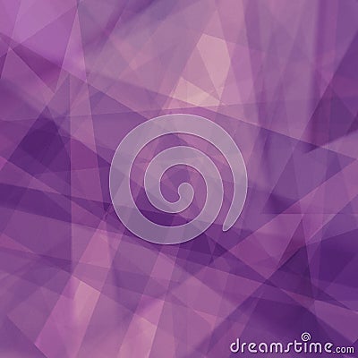 Purple background with triangle shapes in abstract pattern and lines Stock Photo