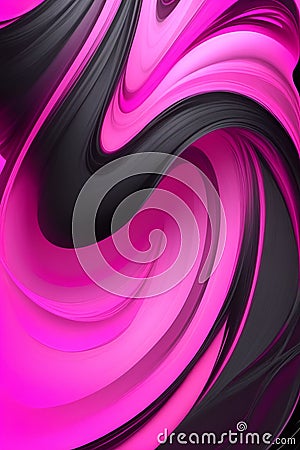 Pink and black waves. Vertical composition Stock Photo