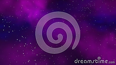 Purple and blue dark starry space. Vector background of colorful nebula. Vector Illustration