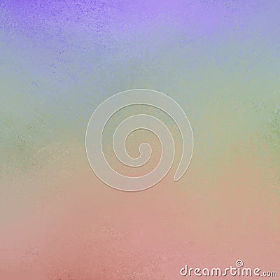 Purple blue green yellow orange red and pink paint all blended together with sponge distressed texturein soft color background Stock Photo