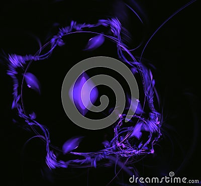 Purple blue pink texture. Fantasy fractal texture. Digital art. 3D rendering. Computer generated image. Stock Photo