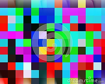 Contrasts, colors, square vivid abstract geometries, abstract vivid texture Stock Photo