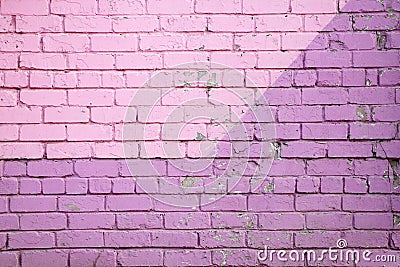 Purple brick wall Stock Photo