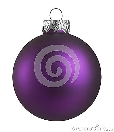 Purple christmas ball Stock Photo