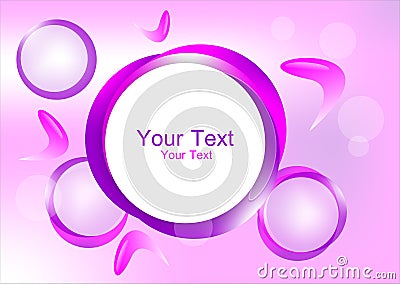 Purple circle frame Stock Photo