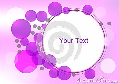 Purple circle frame Stock Photo