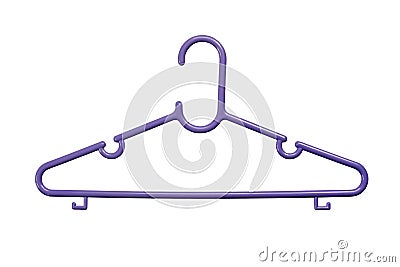 Purple Coat Hanger, Clothes Hanger Stock Photo