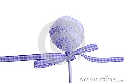 Purple cocunut cakepops Stock Photo