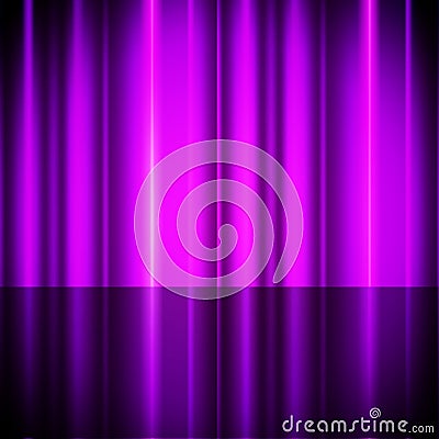 Purple Curtains Background Shows Theater Or Stage Stock Photo