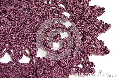 purple doily Stock Photo