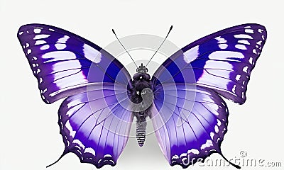 Purple emperor butterfly. Animal photography. Generative AI Stock Photo