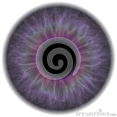 Purple Eye Iris Stock Photo