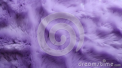 Purple Faux Fur Fabric On White Wall - High Quality Photo Stock Photo