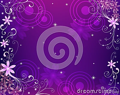 Purple flower background Stock Photo