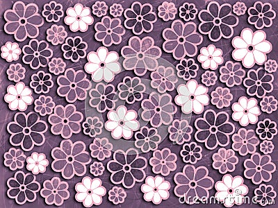 Purple Flower Graphic Pattern Stock Photo