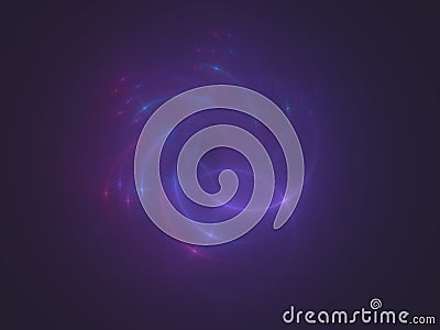 Purple glowing lines flower abstract background Stock Photo