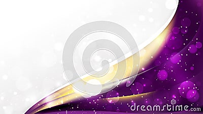 Purple and Gold Brochure Design Vector Stock Photo