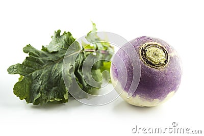 Purple headed turnips Stock Photo