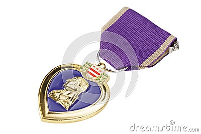 The Purple Heart United States military decoration Stock Photo