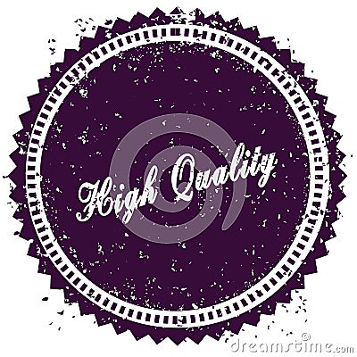 Purple HIGH QUALITY distressed stamp Stock Photo