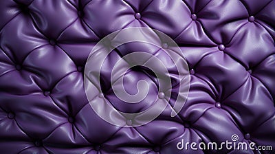 A purple leather upholstery with buttons Stock Photo
