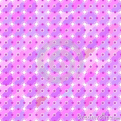 Purple light flower triangle seamless pattern Vector Illustration