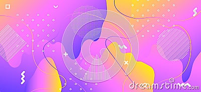 Purple Liquid Design. Summer Digital Vector Illustration