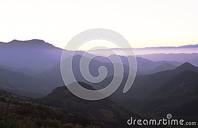 Purple Mountains Stock Photo