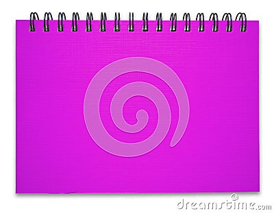 Purple notebook Stock Photo