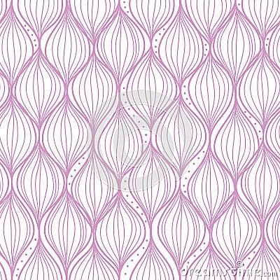 Purple ogee stripes seamless pattern background Vector Illustration