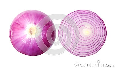 Purple onion isolated Stock Photo